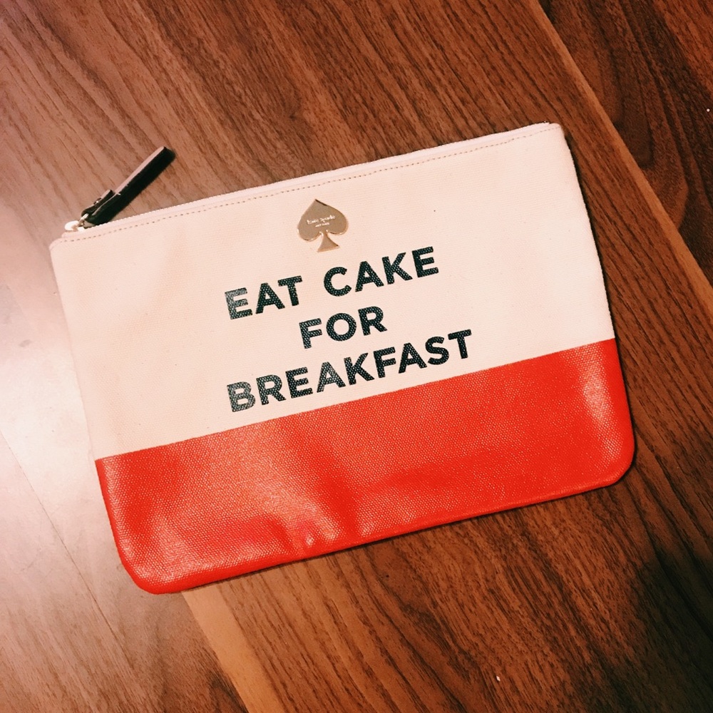 Kate Spade Eat Cake for Breakfast clutch. Not used